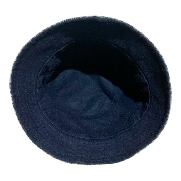 Vintage Wool Plaid Bucket with Black Band - Picture 3 of 3